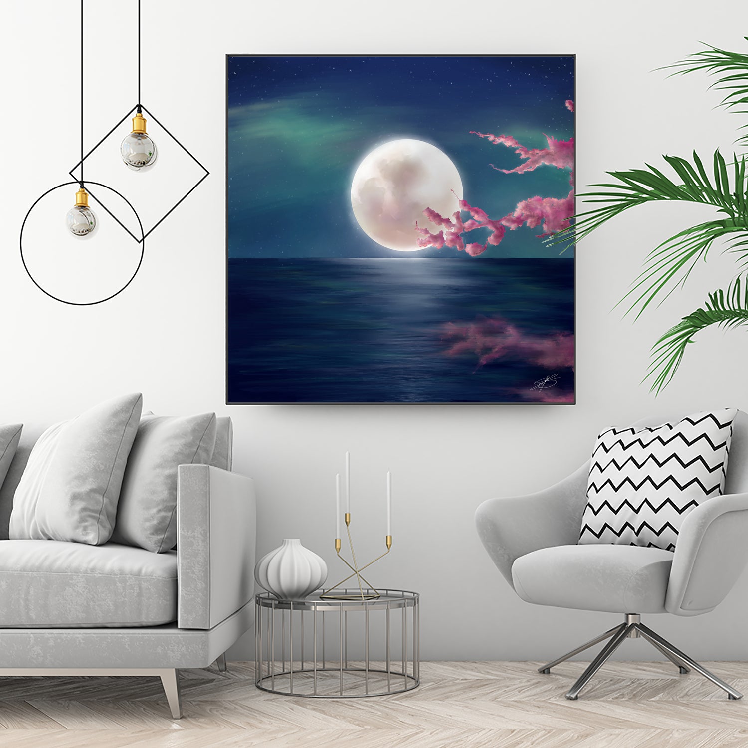 Luna by Elena Bragioto on GIANT ART - blue digital painting