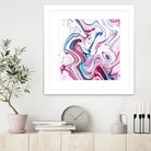 Liquid Marble - Pink and Blue by Dominique Van Roey on GIANT ART - pink photo manipulation