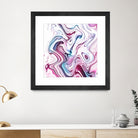 Liquid Marble - Pink and Blue by Dominique Van Roey on GIANT ART - pink photo manipulation