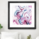 Liquid Marble - Pink and Blue by Dominique Van Roey on GIANT ART - pink photo manipulation