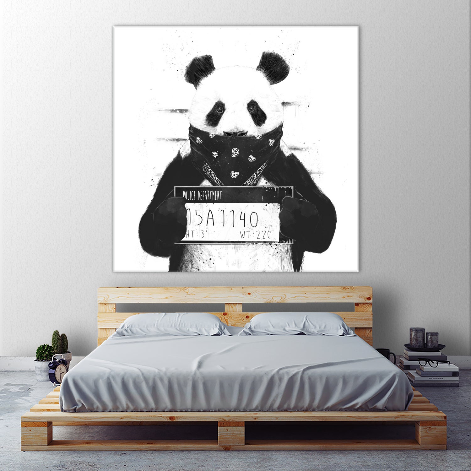 Bad panda by Solti Balázs on GIANT ART - white digital drawing