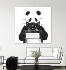 Bad panda by Solti Balázs on GIANT ART - white digital drawing