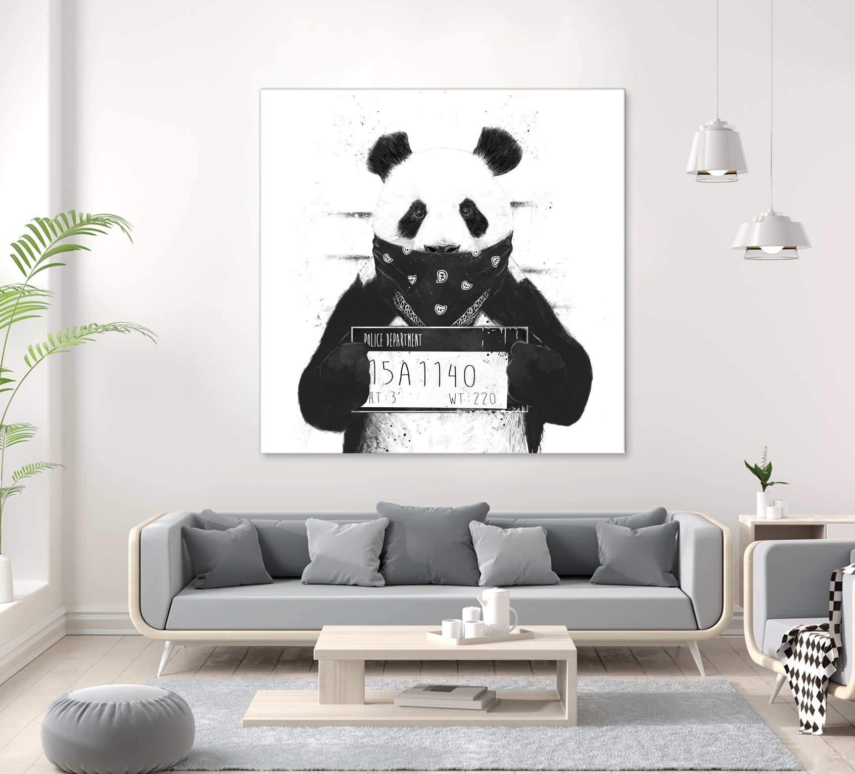 Bad panda by Solti Balázs on GIANT ART - white digital drawing