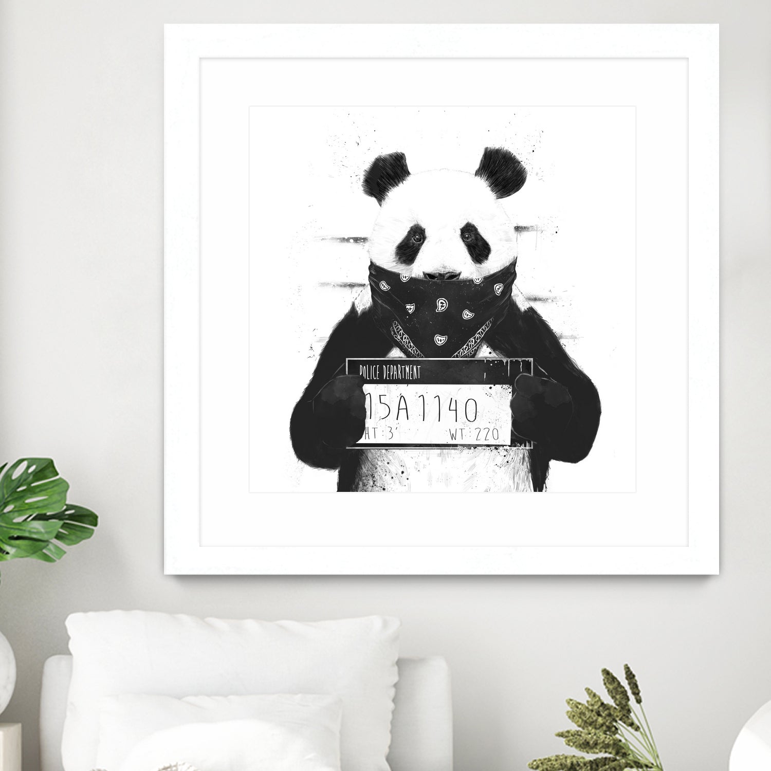 Bad panda by Solti Balázs on GIANT ART - white digital drawing