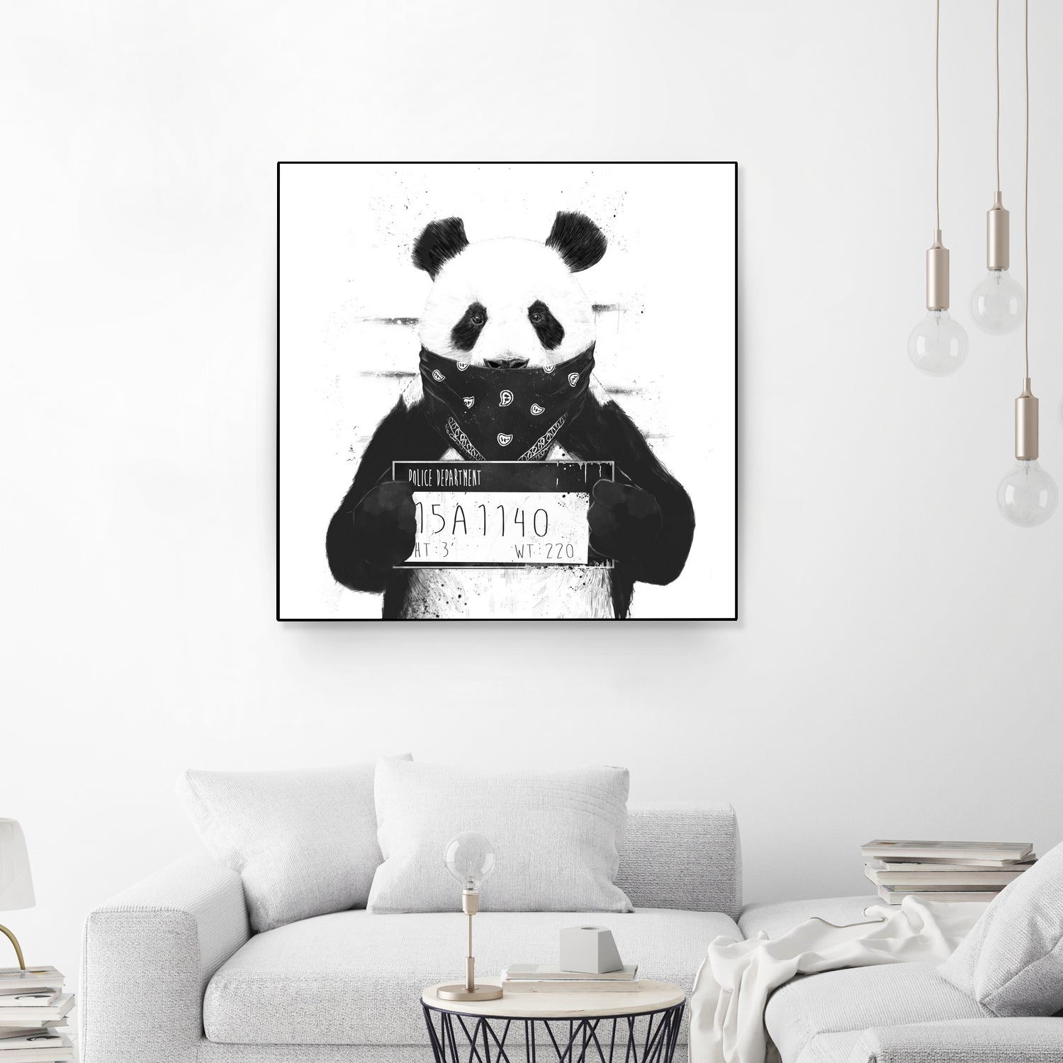 Bad panda by Solti Balázs on GIANT ART - white digital drawing