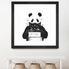 Bad panda by Solti Balázs on GIANT ART - white digital drawing