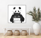 Bad panda by Solti Balázs on GIANT ART - white digital drawing