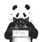 Bad panda by Solti Balázs on GIANT ART - white digital drawing