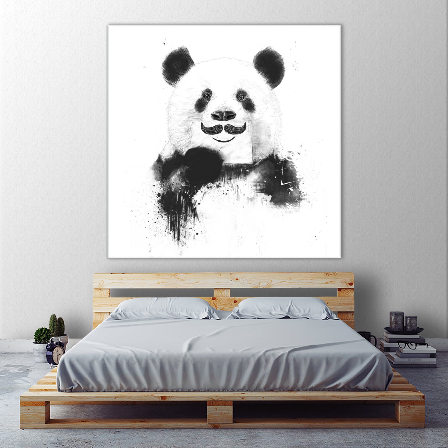 Funny panda by Solti Balázs on GIANT ART - white digital drawing