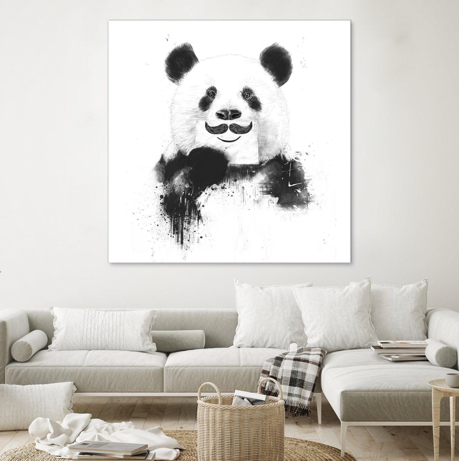 Funny panda by Solti Balázs on GIANT ART - white digital drawing