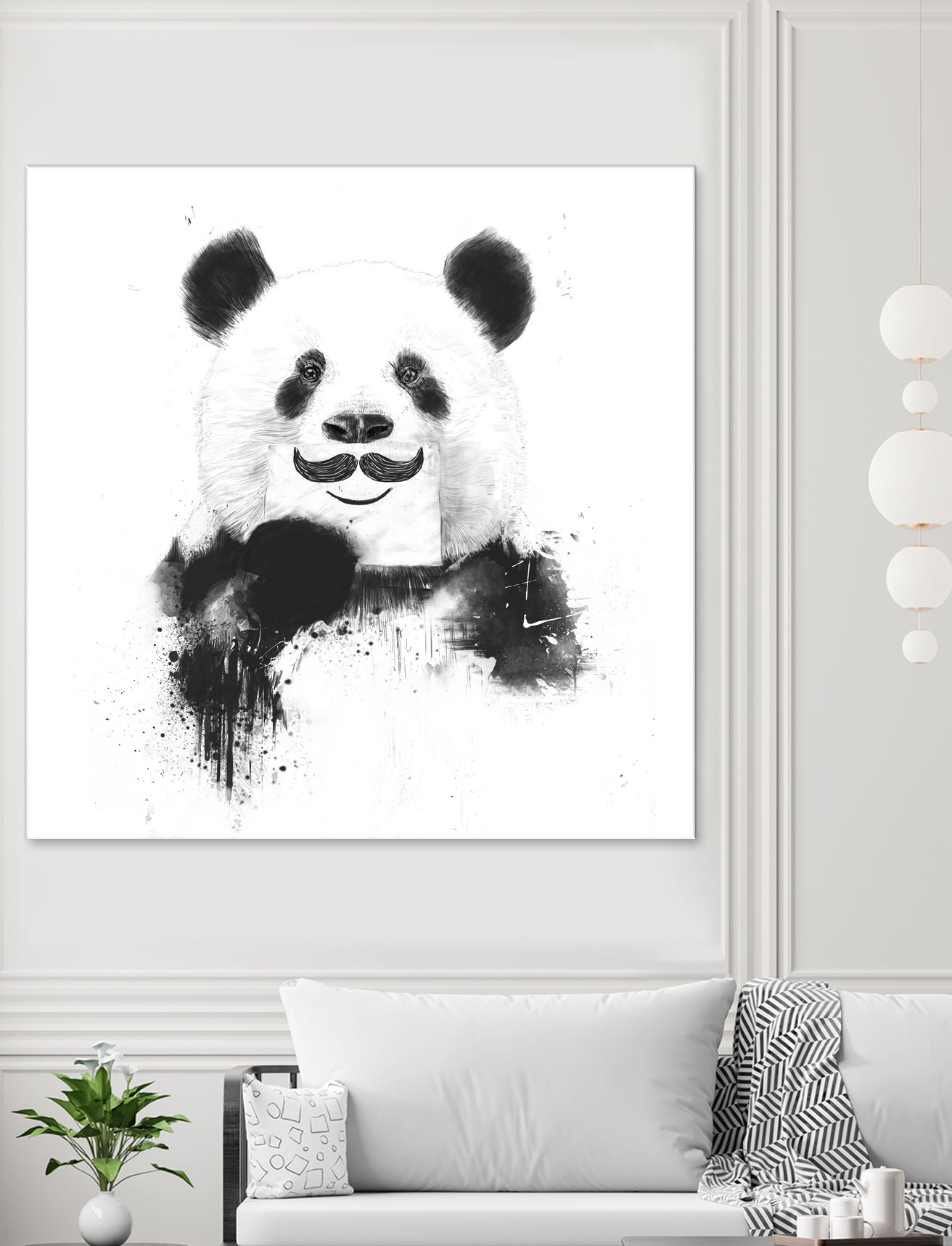 Funny panda by Solti Balázs on GIANT ART - white digital drawing