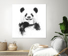 Funny panda by Solti Balázs on GIANT ART - white digital drawing