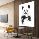 Funny panda by Solti Balázs on GIANT ART - white digital drawing