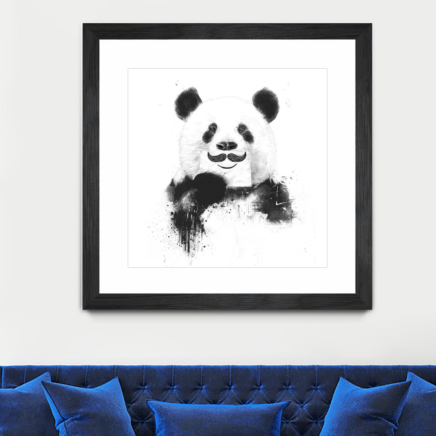 Funny panda by Solti Balázs on GIANT ART - white digital drawing