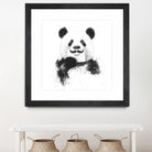 Funny panda by Solti Balázs on GIANT ART - white digital drawing