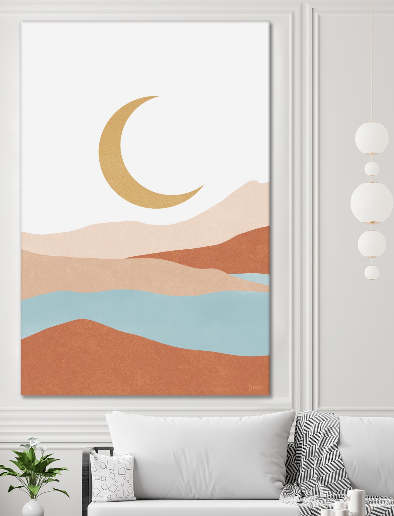 Desert Mountains II by Digital  Canvas  on GIANT ART - illustration