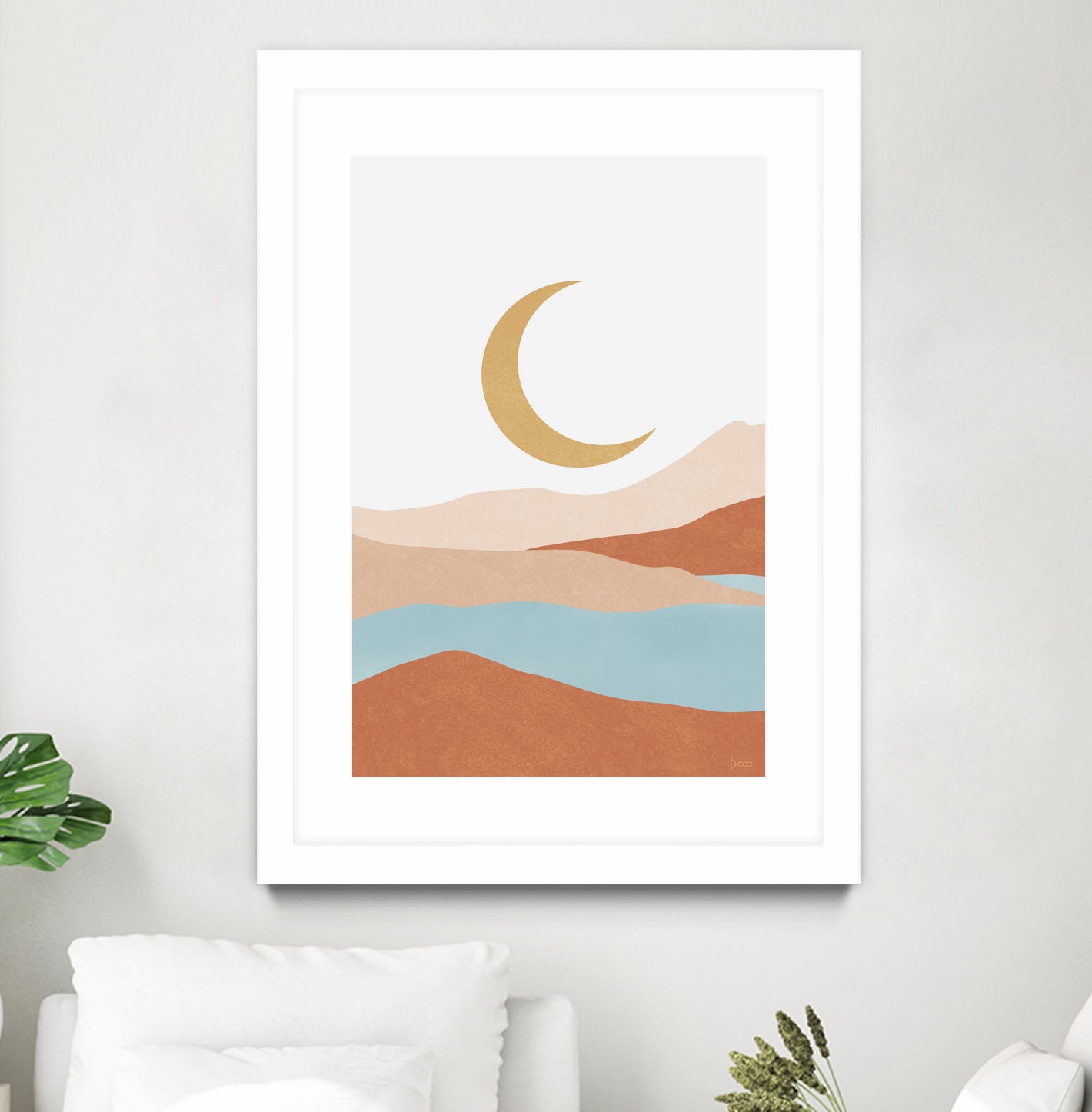 Desert Mountains II by Digital  Canvas  on GIANT ART - illustration