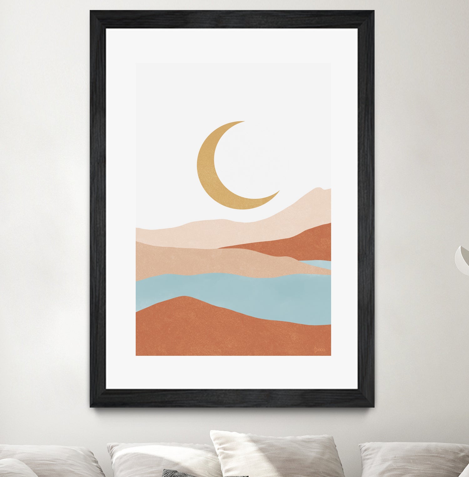 Desert Mountains II by Digital  Canvas  on GIANT ART - illustration