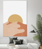 Desert Moutains IV by Digital  Canvas on GIANT ART - orange digital