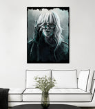 Atomic Blonde by Claudio Tosi on GIANT ART - blue digital painting