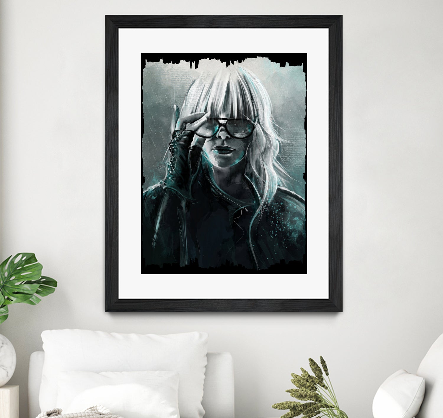 Atomic Blonde by Claudio Tosi on GIANT ART - blue digital painting