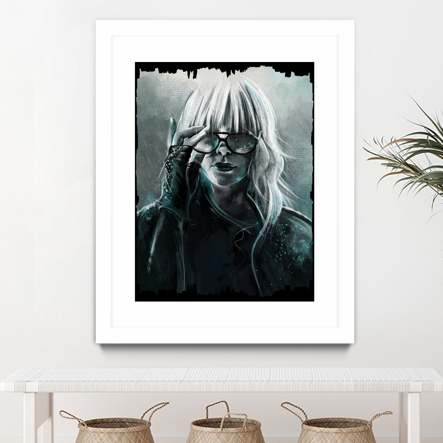 Atomic Blonde by Claudio Tosi on GIANT ART - blue digital painting