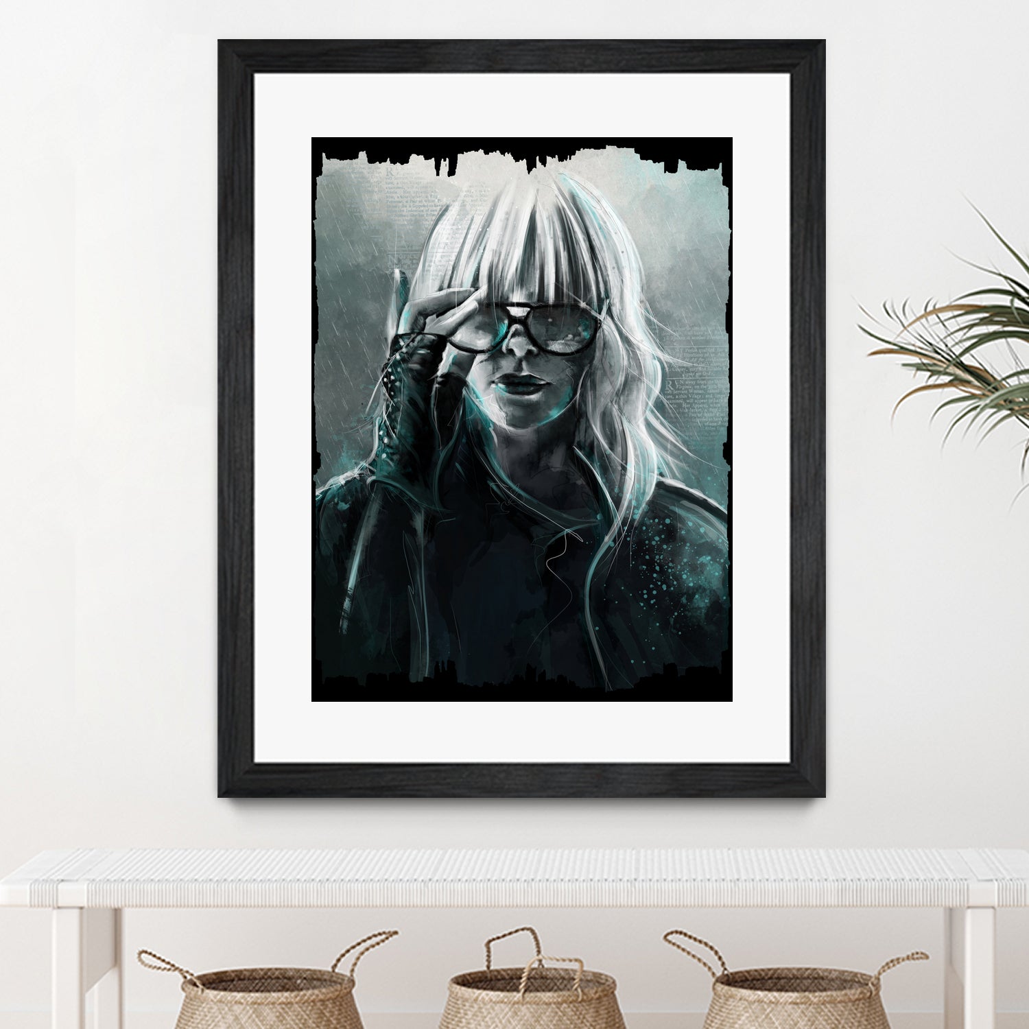 Atomic Blonde by Claudio Tosi on GIANT ART - blue digital painting