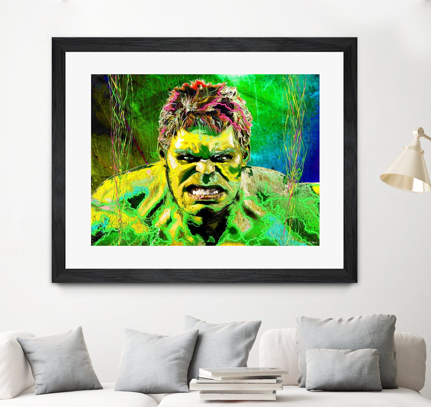 The Incredible Hulk by Daniel Janda on GIANT ART - fuchsia digital painting