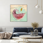 watermelon goldfish by Vin Zzep on GIANT ART - white digital painting