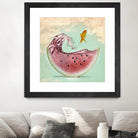 watermelon goldfish by Vin Zzep on GIANT ART - white digital painting