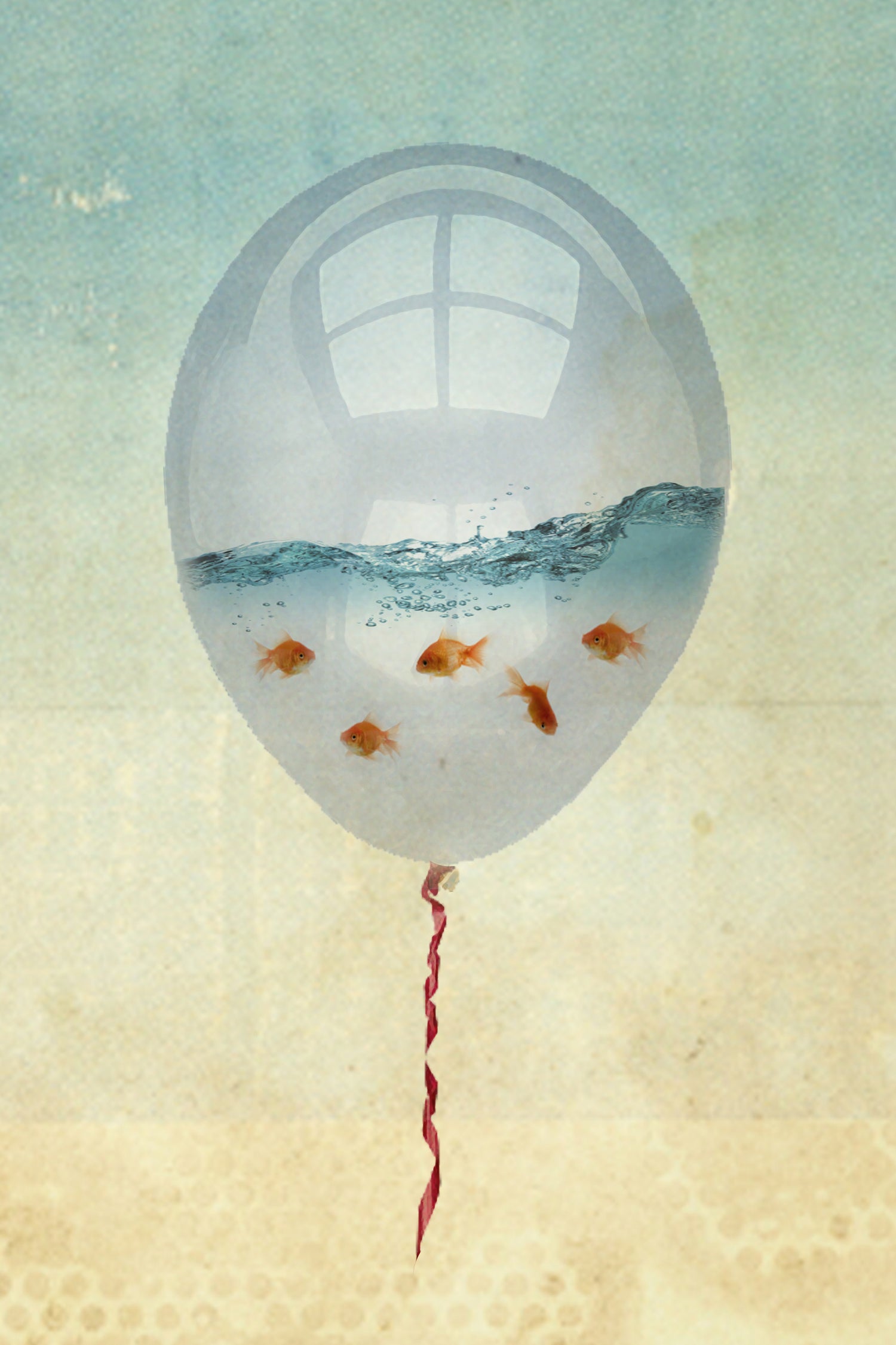 balloon fish by Vin Zzep on GIANT ART - white digital painting