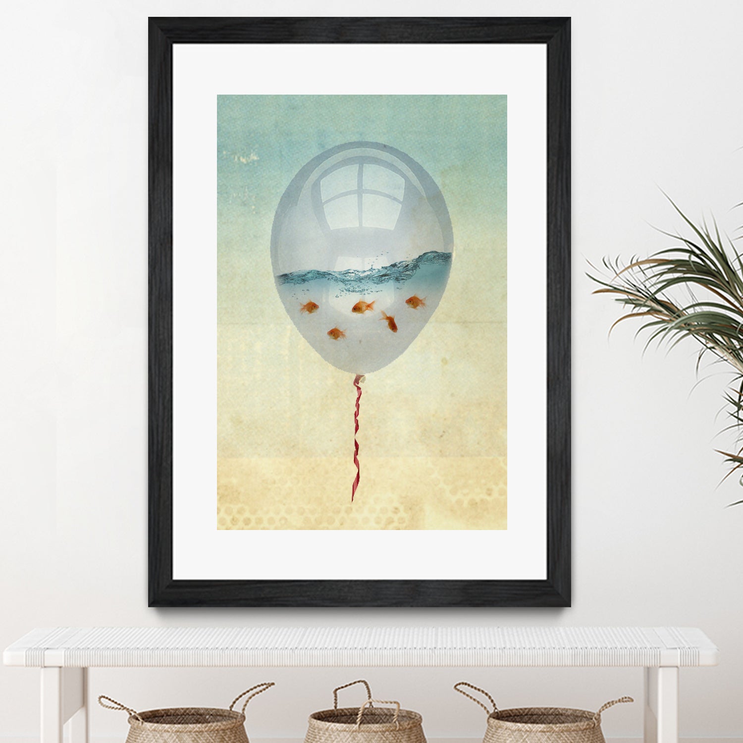 balloon fish by Vin Zzep on GIANT ART - white digital painting