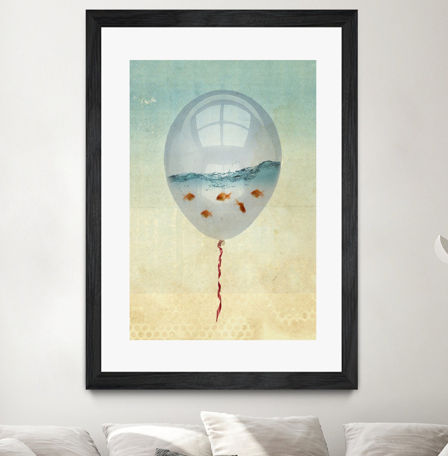 balloon fish by Vin Zzep on GIANT ART - white digital painting