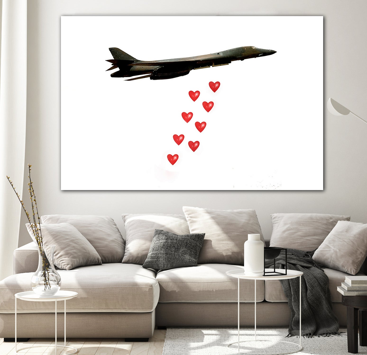 LOVE BOMBER by Michael Benisty on GIANT ART - white photo illustration