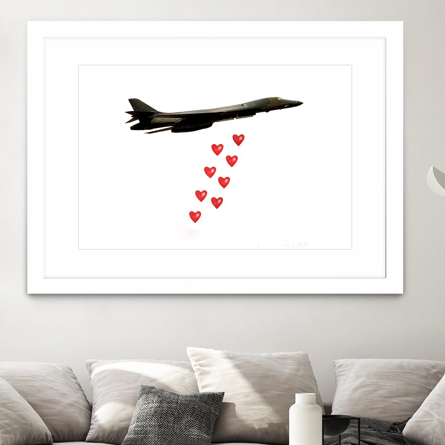 LOVE BOMBER by Michael Benisty on GIANT ART - white photo illustration