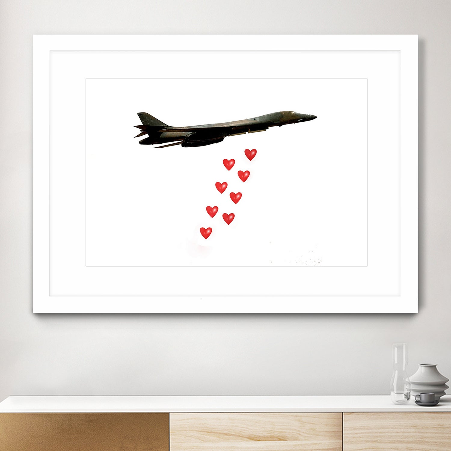 LOVE BOMBER by Michael Benisty on GIANT ART - white photo illustration