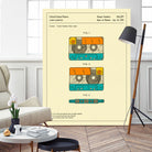 Cassette Patent - 1991 by Jazzberry Blue on GIANT ART - orange digital drawing