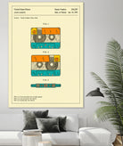 Cassette Patent - 1991 by Jazzberry Blue on GIANT ART - orange digital drawing