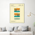 Cassette Patent - 1991 by Jazzberry Blue on GIANT ART - orange digital drawing