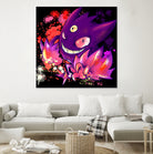 Mega Gengar by Victoria Fernández Bravo on GIANT ART - fuchsia digital drawing