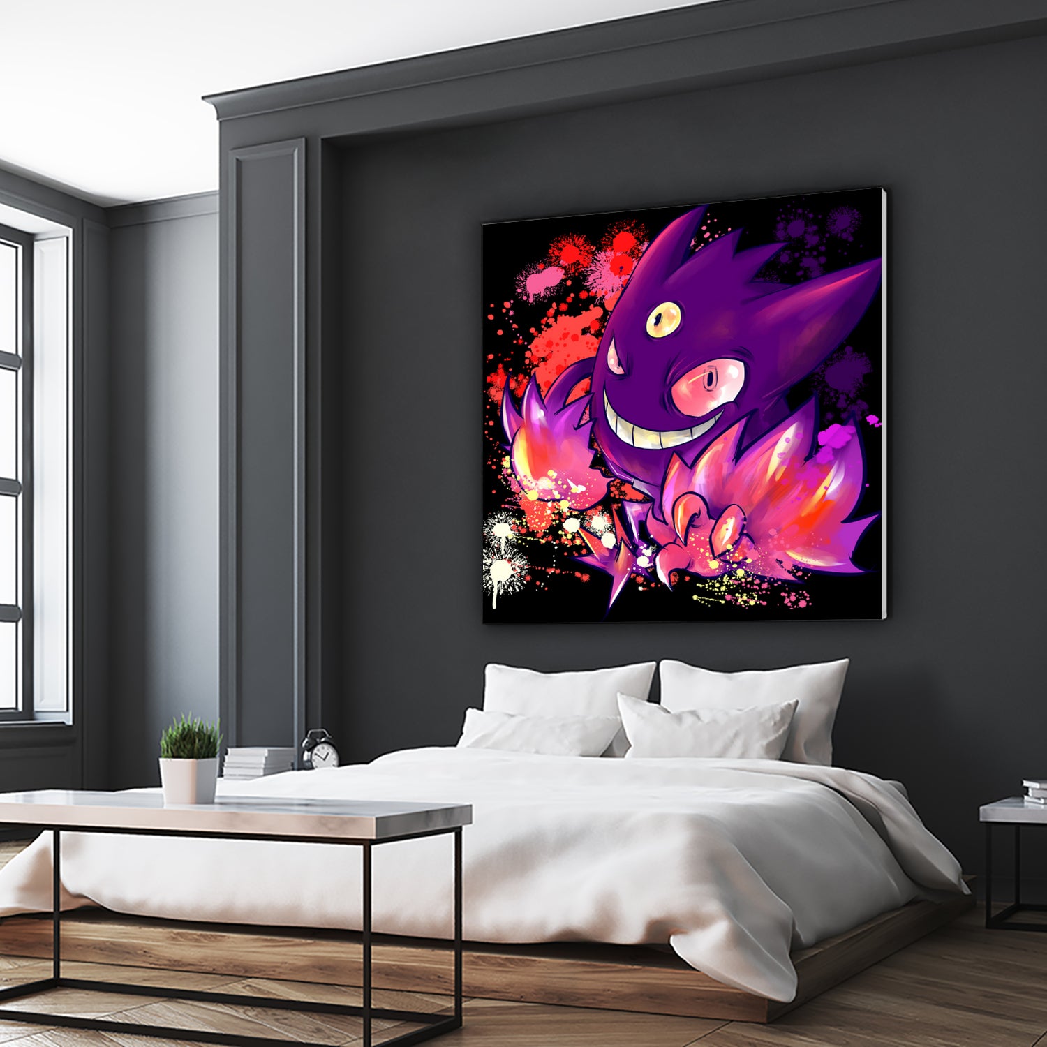 Mega Gengar by Victoria Fernández Bravo on GIANT ART - fuchsia digital drawing