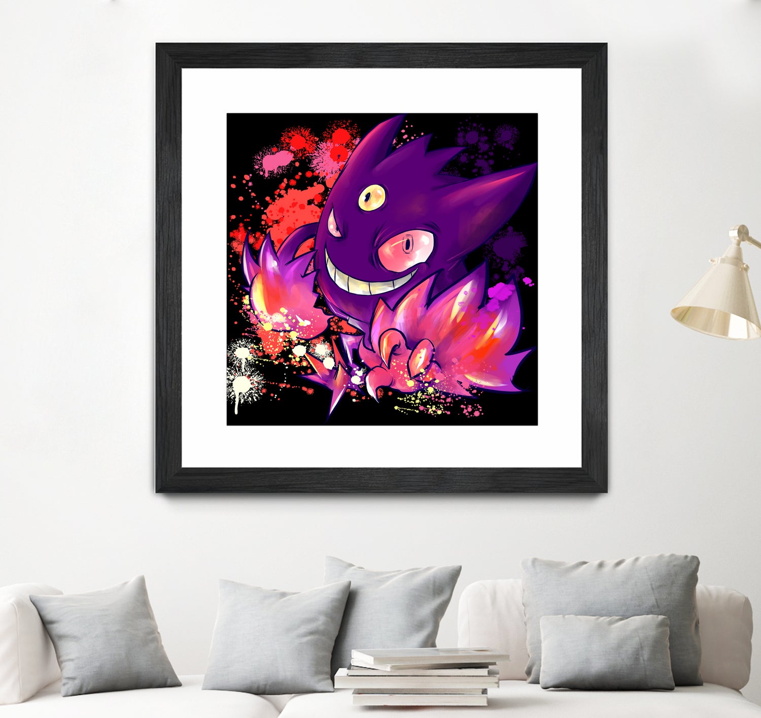 Mega Gengar by Victoria Fernández Bravo on GIANT ART - fuchsia digital drawing