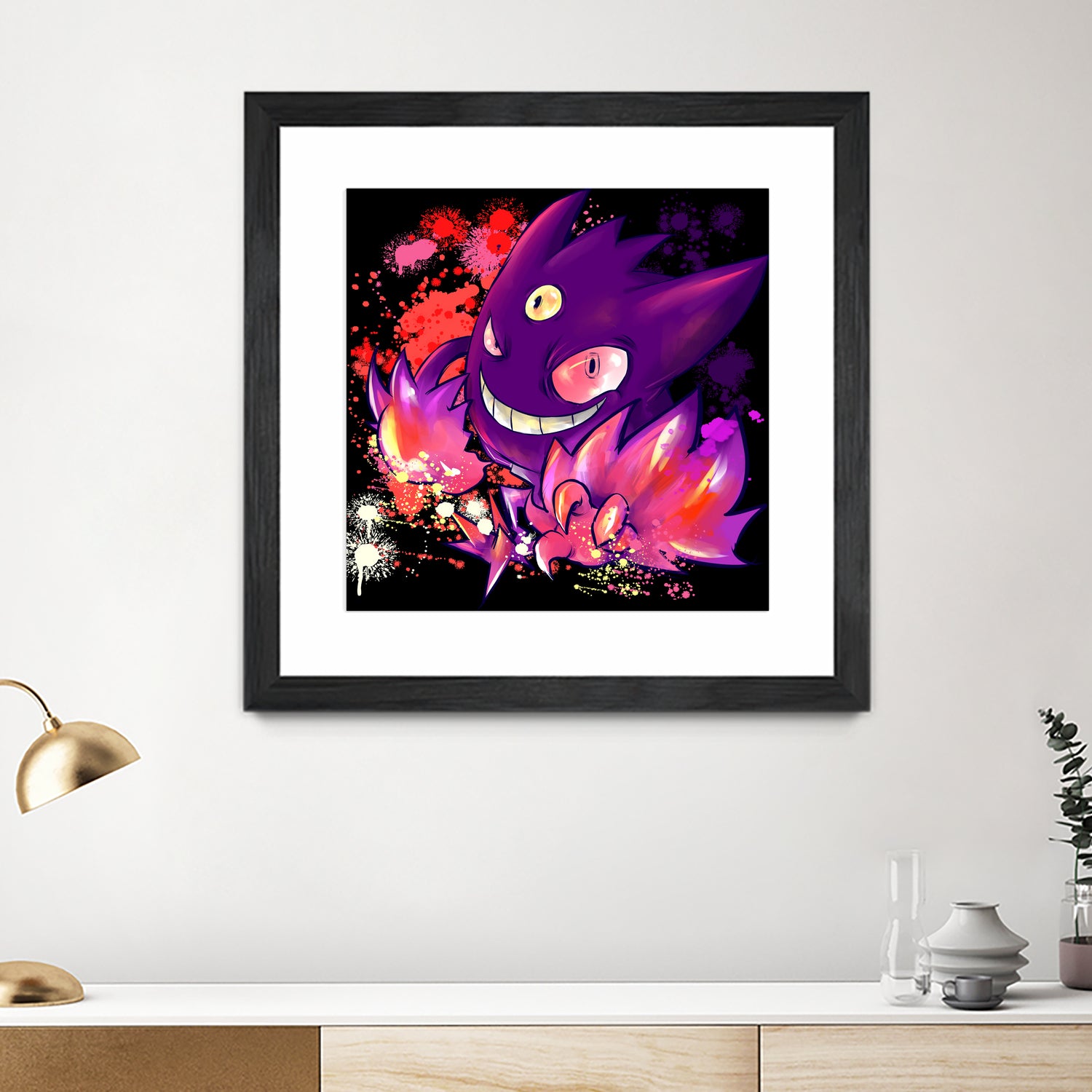 Mega Gengar by Victoria Fernández Bravo on GIANT ART - fuchsia digital drawing