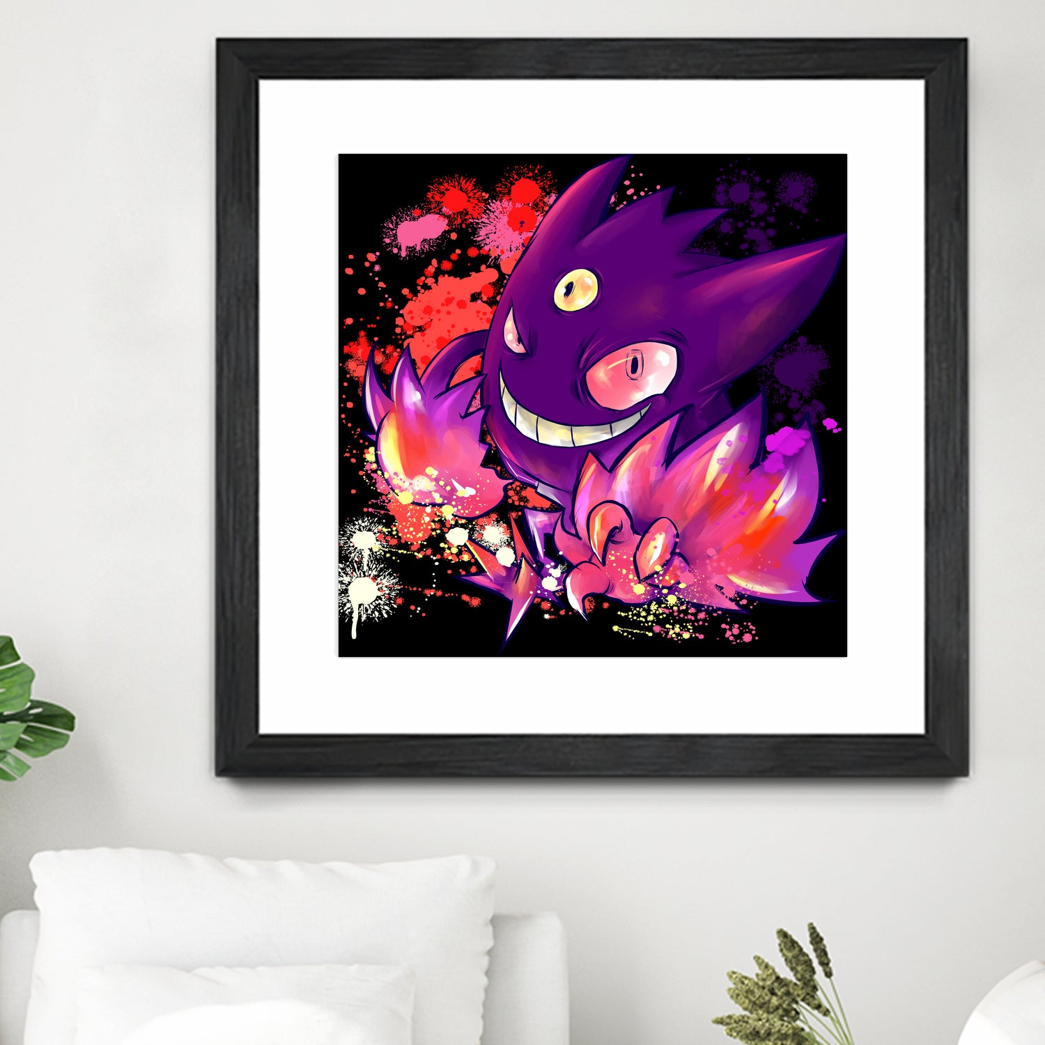 Mega Gengar by Victoria Fernández Bravo on GIANT ART - fuchsia digital drawing