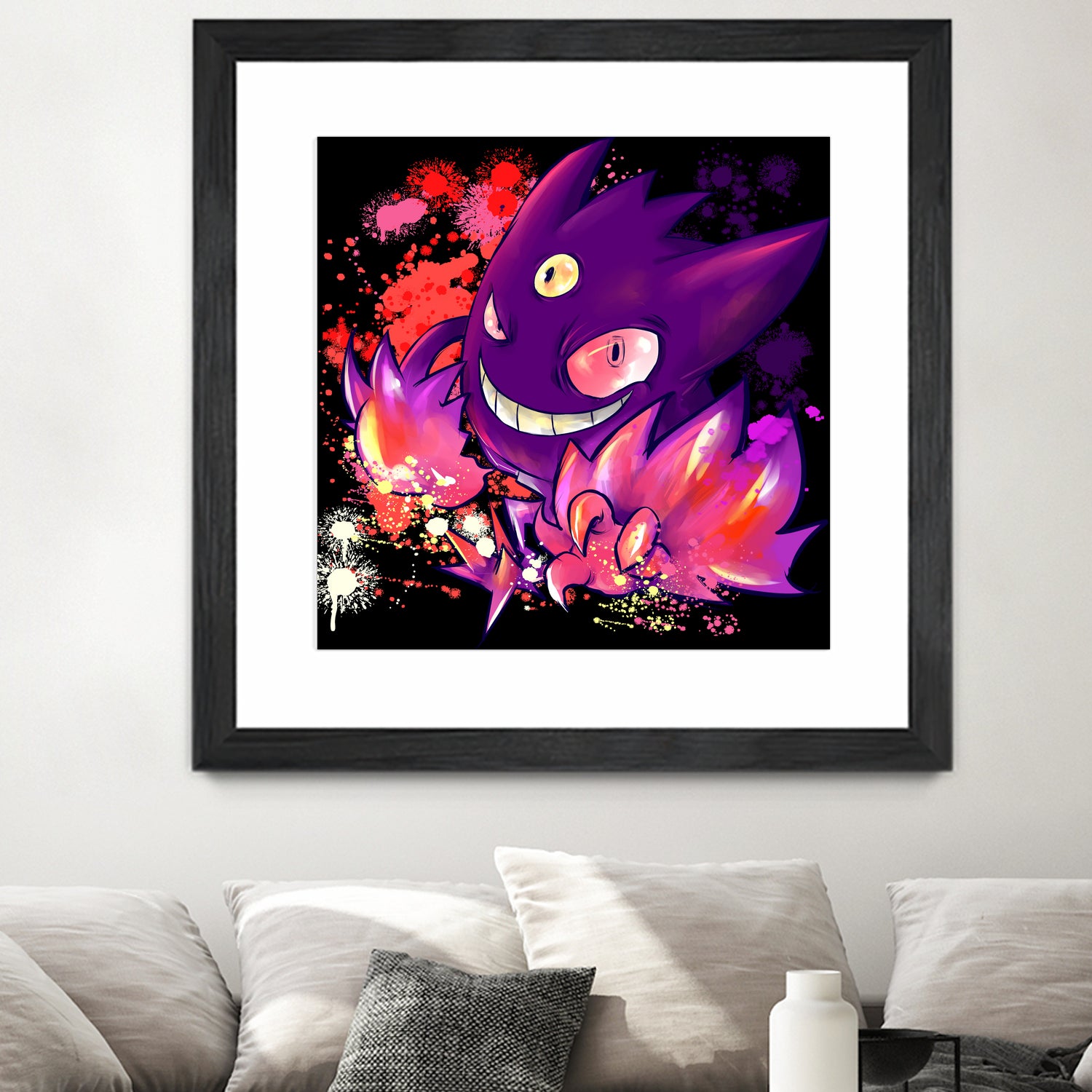 Mega Gengar by Victoria Fernández Bravo on GIANT ART - fuchsia digital drawing