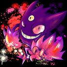 Mega Gengar by Victoria Fernández Bravo on GIANT ART - fuchsia digital drawing