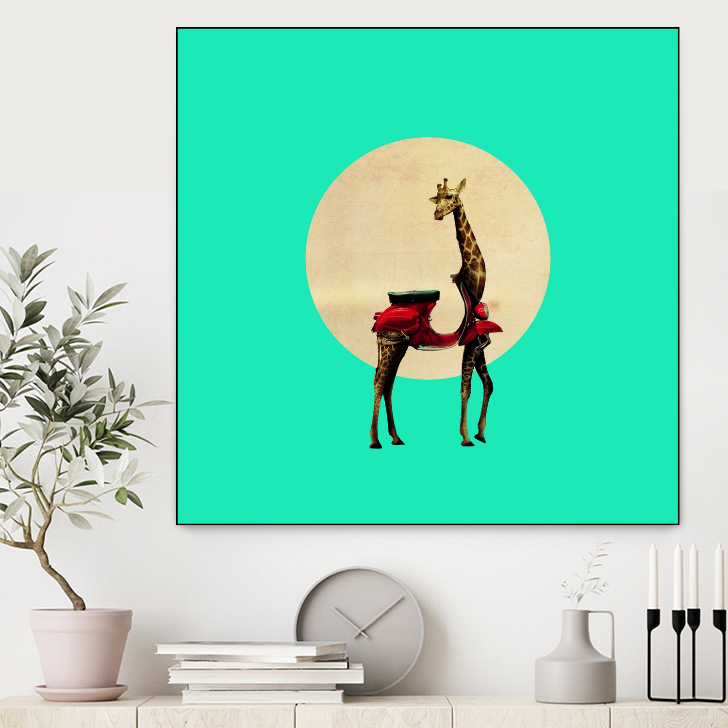 Giraffe by Ali Gulec on GIANT ART - white photo manipulation