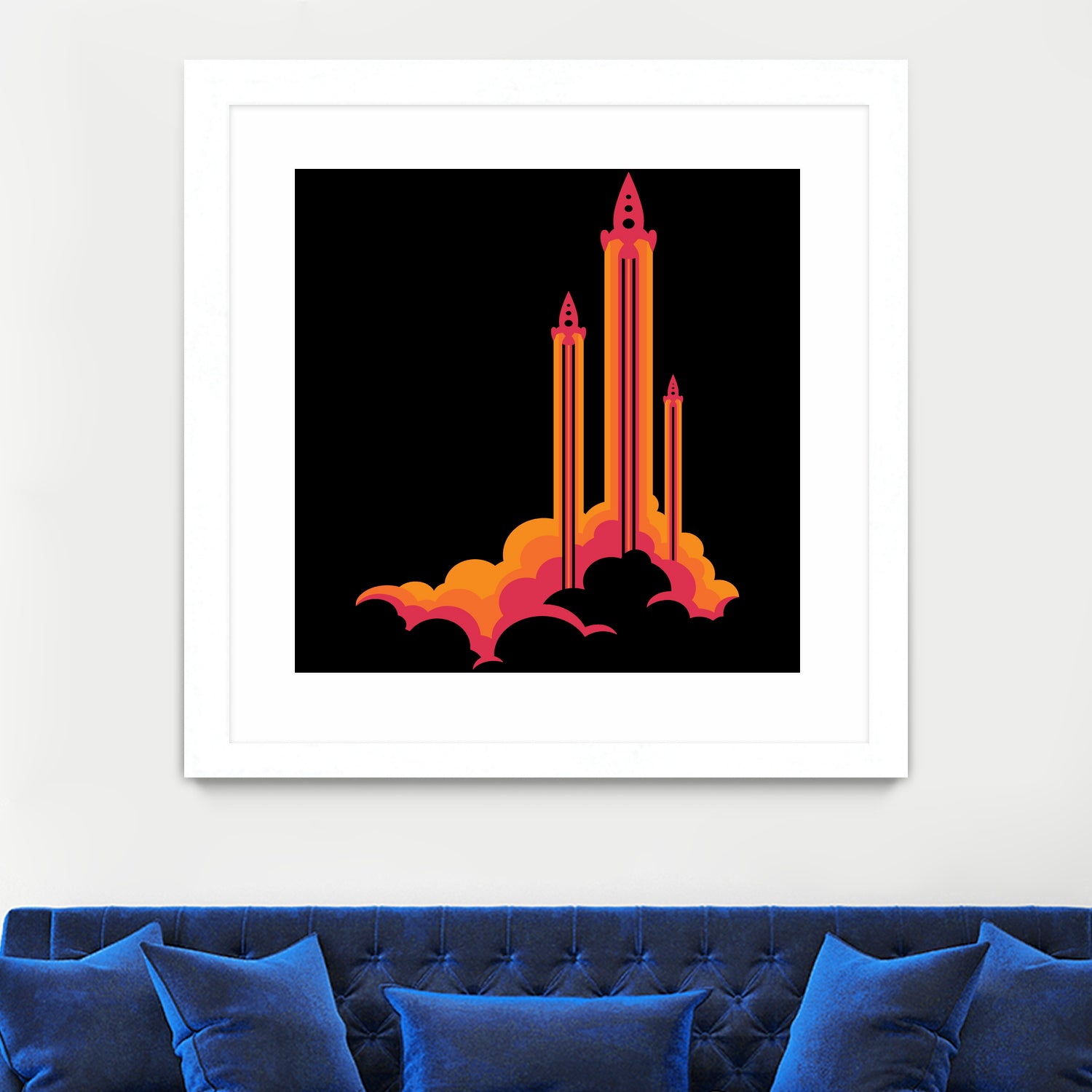 Liftoff! by Wayne Minnis on GIANT ART - orange digital drawing