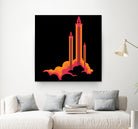 Liftoff! by Wayne Minnis on GIANT ART - orange digital drawing