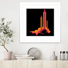 Liftoff! by Wayne Minnis on GIANT ART - orange digital drawing